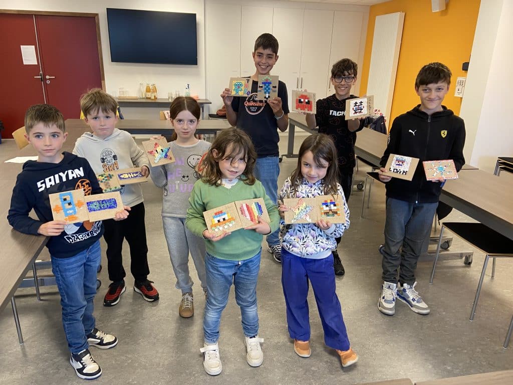 atelier mosaique Médiathèque Fouesnant